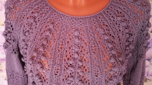 ВЯЖЕМ КОФТОЧКУ с КРАСИВОЙ КРУГЛОЙ КОКЕТКОЙ на 50-52 размер.ПОПЕТЕЛЬНЫЙ МК.