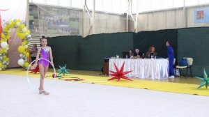 Художественная гимнастика. Выступление с обручем. Вероника Шумарина 9 лет.