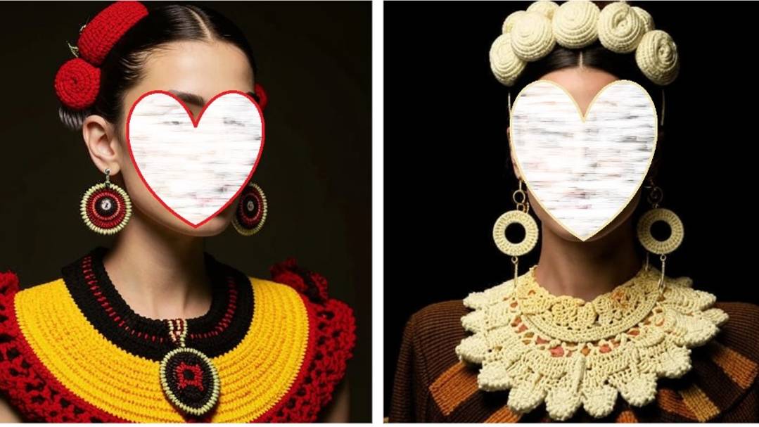 УКРАШЕНИЯ в стиле ФРИДЫ КАЛО от нейросети. ВЯЗАНИЕ. смотреть онлайн