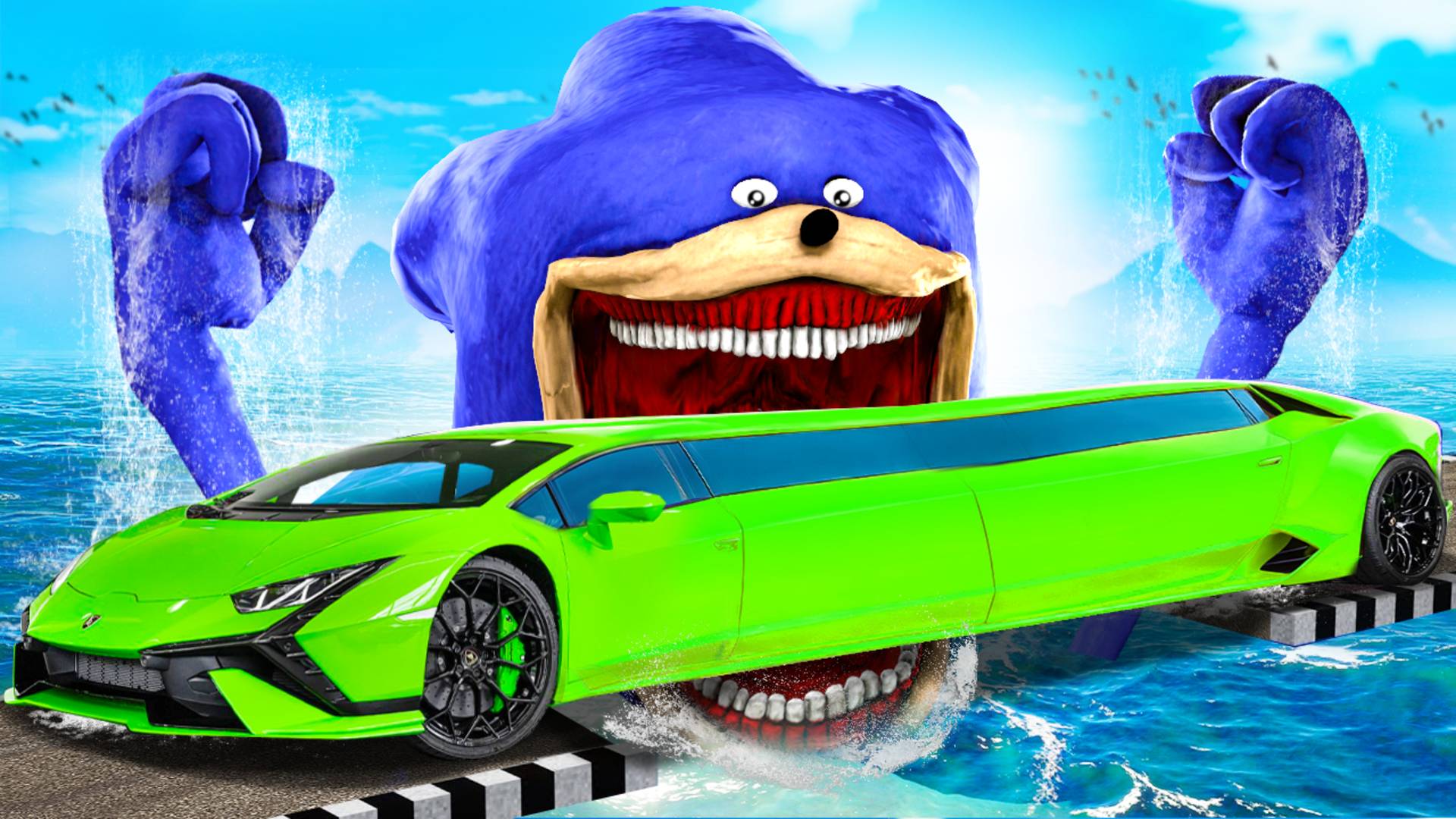 СМОЖЕТ ЛИ ЛАМБА ПРОЕХАТЬ СОНИКА ТЕЙПС В ГТА 5 МОДЫ! ЭКСПЕРИМЕНТ ОБЗОР МОДА GTA 5 ОНЛАЙН смотреть онлайн