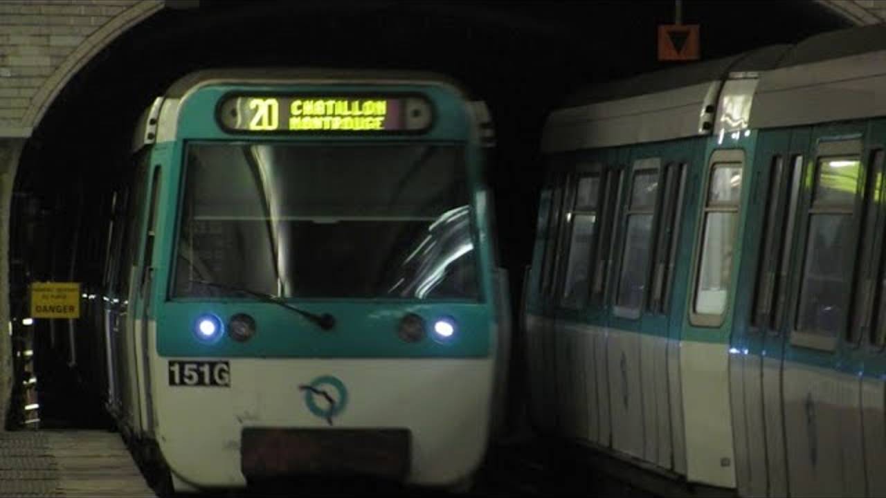 Ретро поезд Парижского метро смотреть онлайн
