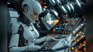 Female Biorobots, Beautiful AI ART , Photography and  Music