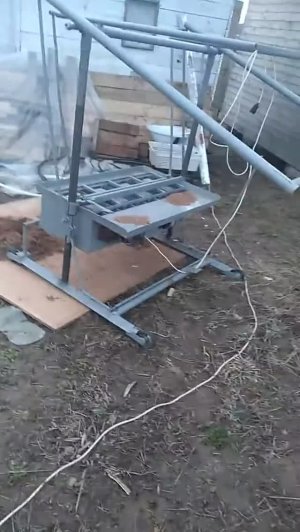 Станок для шлакоблоков своими руками испытание