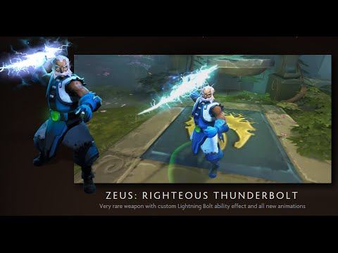 Dota 2 - Righteous Thunderbolt - Zeus Immortal смотреть онлайн