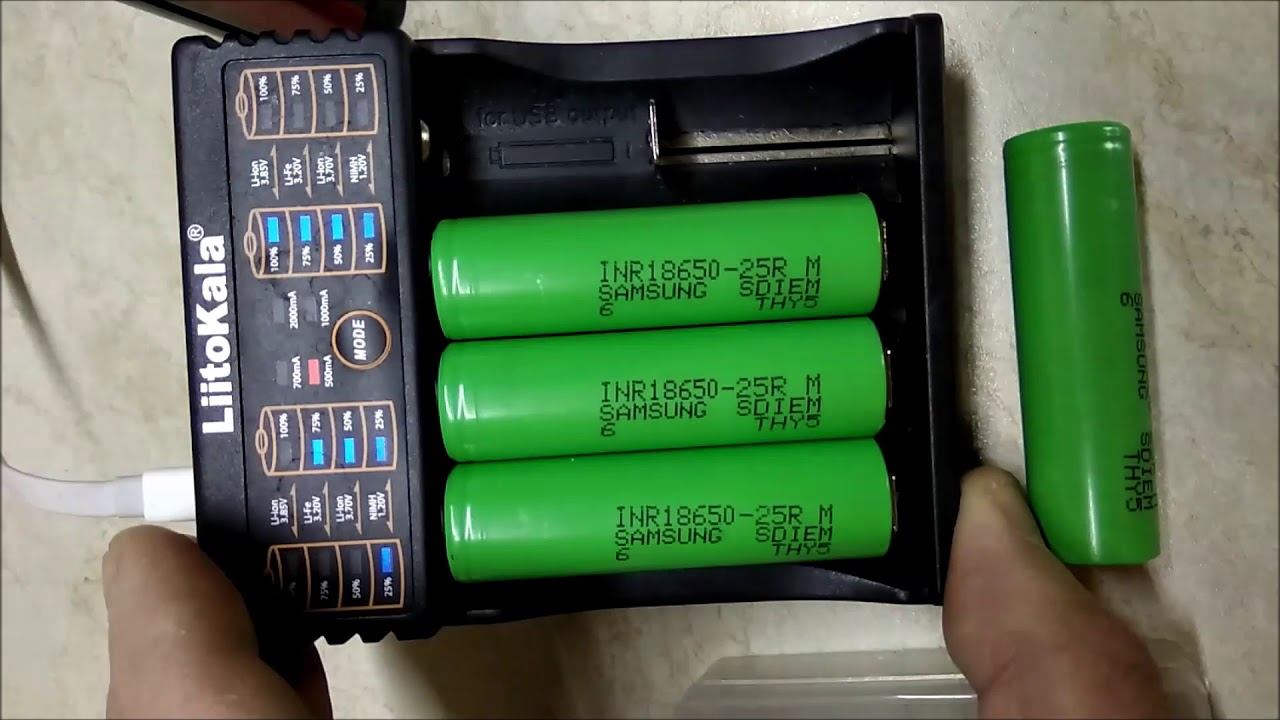 (INR18650 - 25RM 2500mAh 30A 3.7V) www.gearbest.com смотреть онлайн