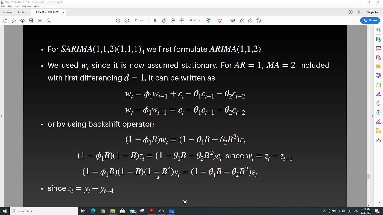 Video 7 5 The basic Models of Box Jenkins Part 2 смотреть онлайн