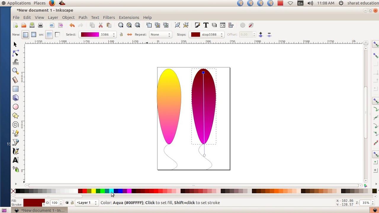 HOW TO MAKE A BALLON IN INKSCAPE VECTOR GRAPHICS EDITOR IN UBANTU {LINUX} смотреть онлайн
