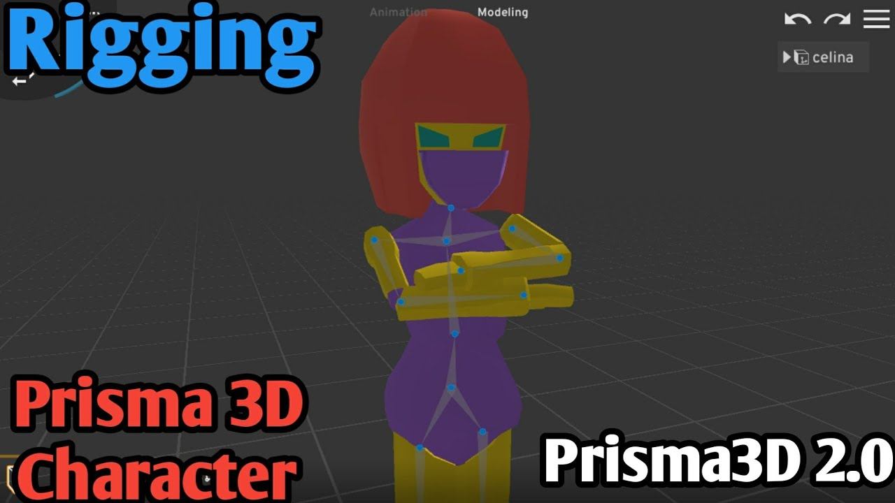 How To Rig Character Modeled In Prisma 3D " Prisma 3D 2.O Tutorial смотреть онлайн