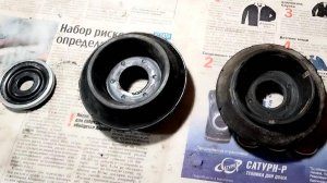 Логан фаза1.  Люфт опорного подшипника в верхней опоре передней стойки. Часть 2