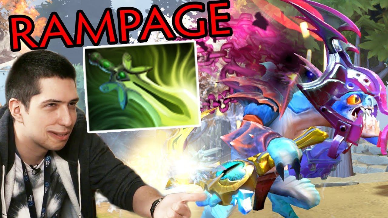 w33 2x RAMPAGE Slark Sea Rake's Bridle Immortal Dota 2 смотреть онлайн