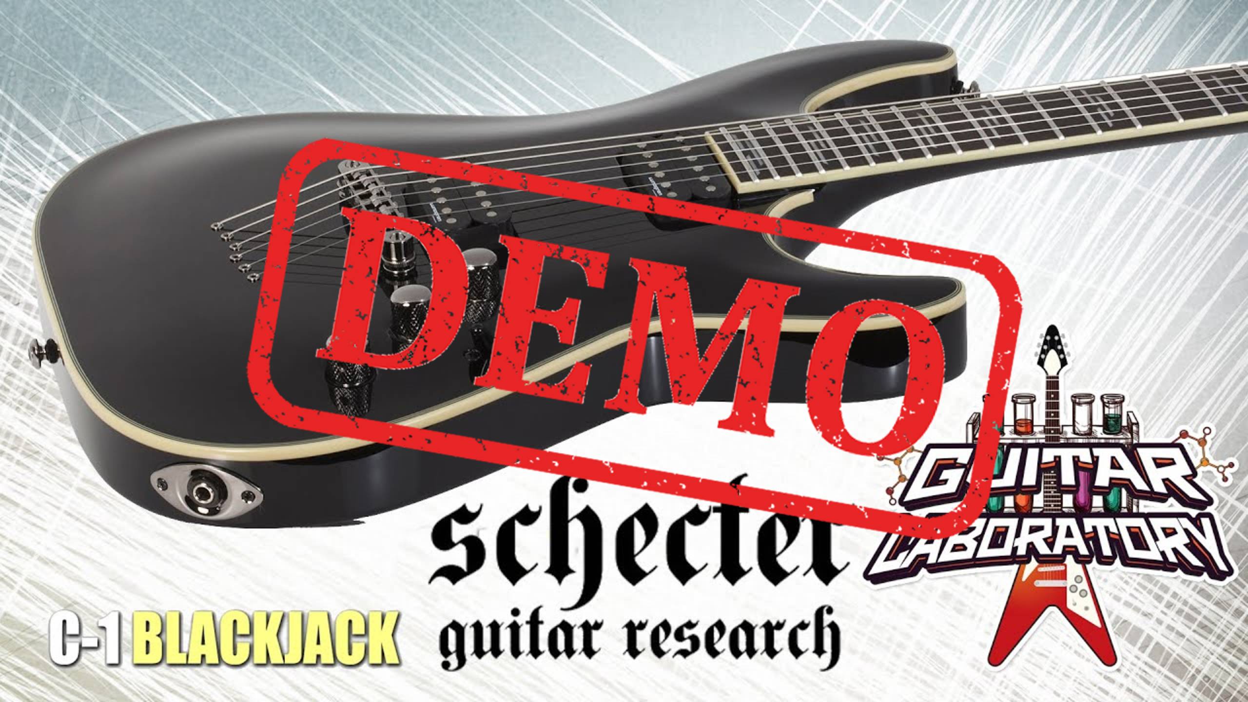 Электрогитара SCHECTER C-1 BLACKJACK - демонстрация звучания смотреть онлайн