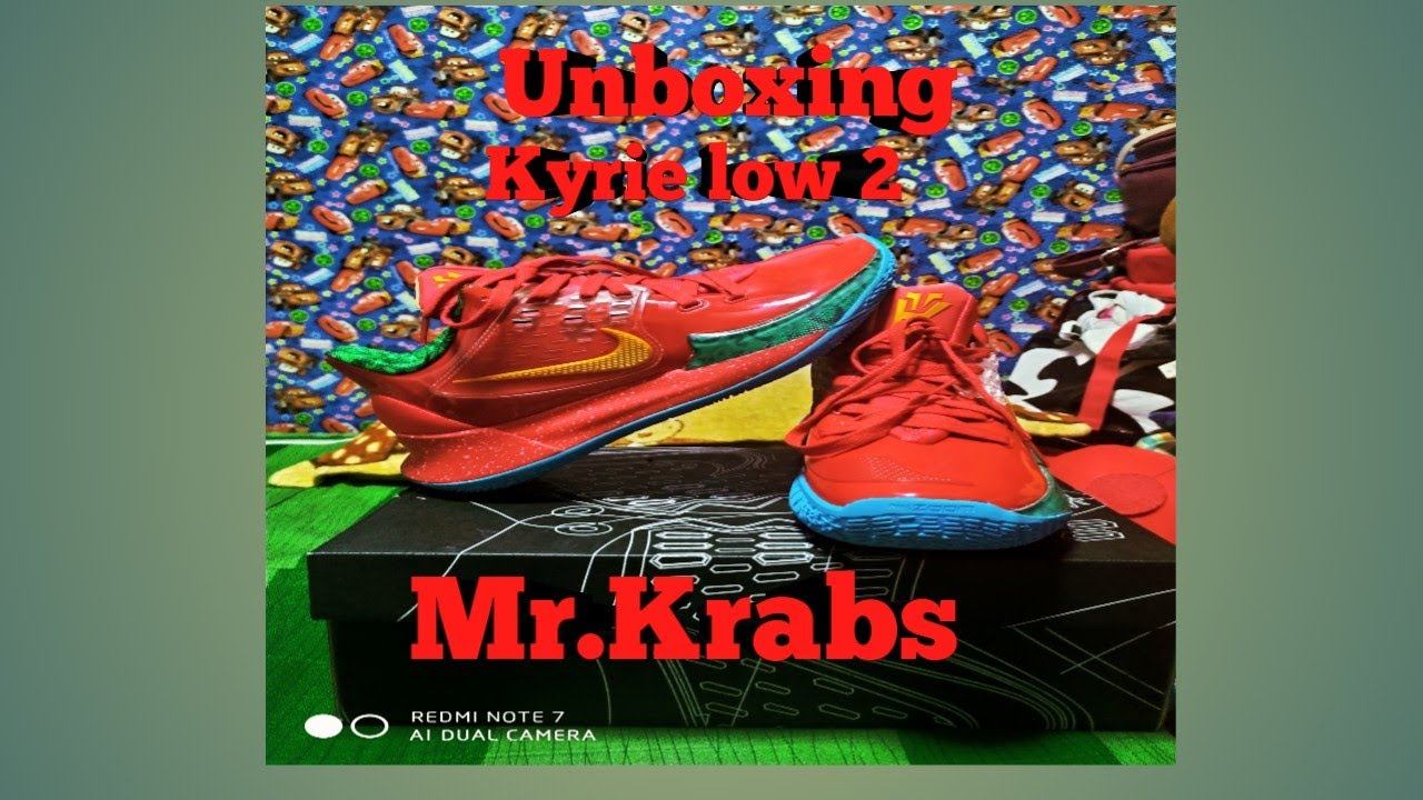 Unboxing kyrie 2 low Mr. Krabs смотреть онлайн