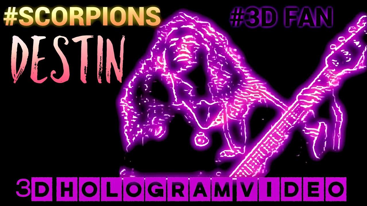 Scorpions. Destin. Clip. 3D Hologram. For 3D fan. #3dhologramfan #hologram смотреть онлайн