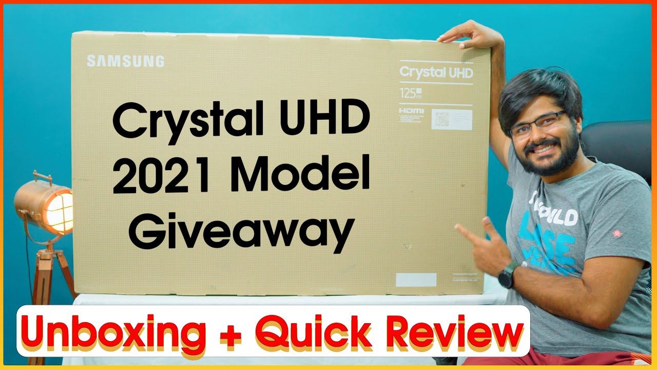 Samsung Crystal 4K Pro 2021 Model 50 Inch LED TV Unboxing And Giveaway || Samsung AUE60/AUE70/AU800