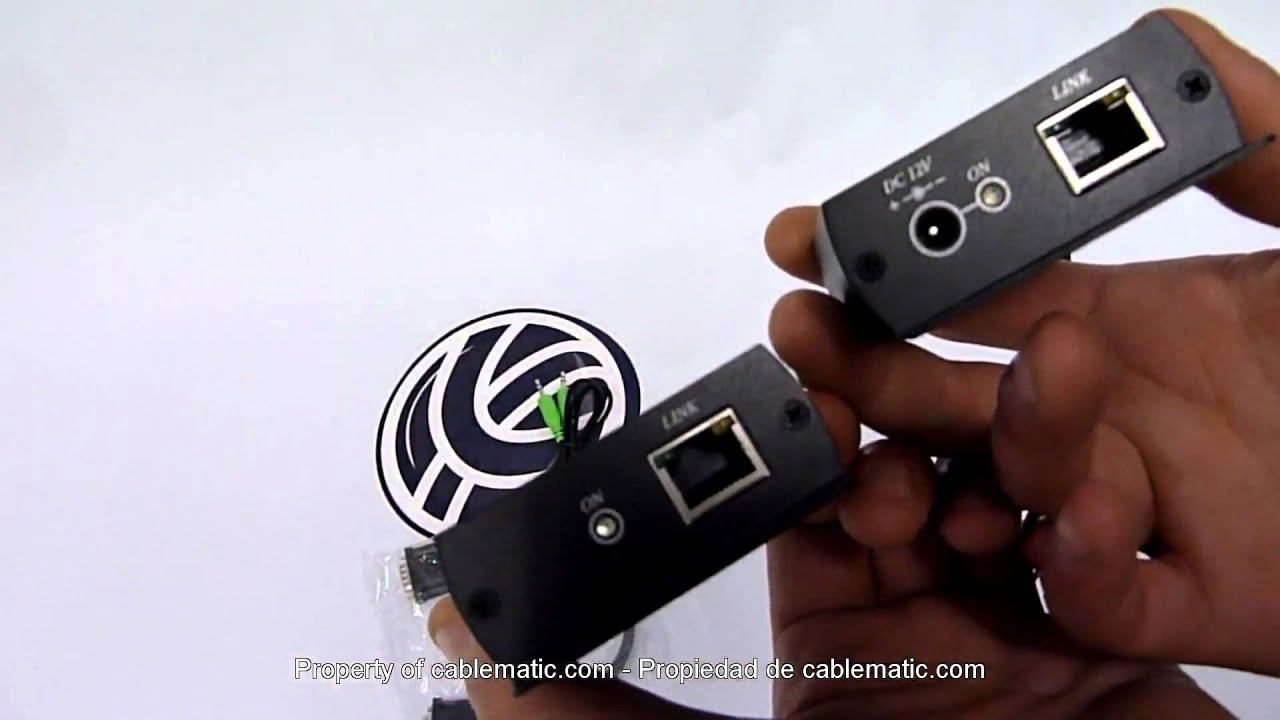 Extensor VGA alta resolución con audio UTP Cat.5 emisor/receptor VE01HA distribuido por CABLEMATIC смотреть онлайн