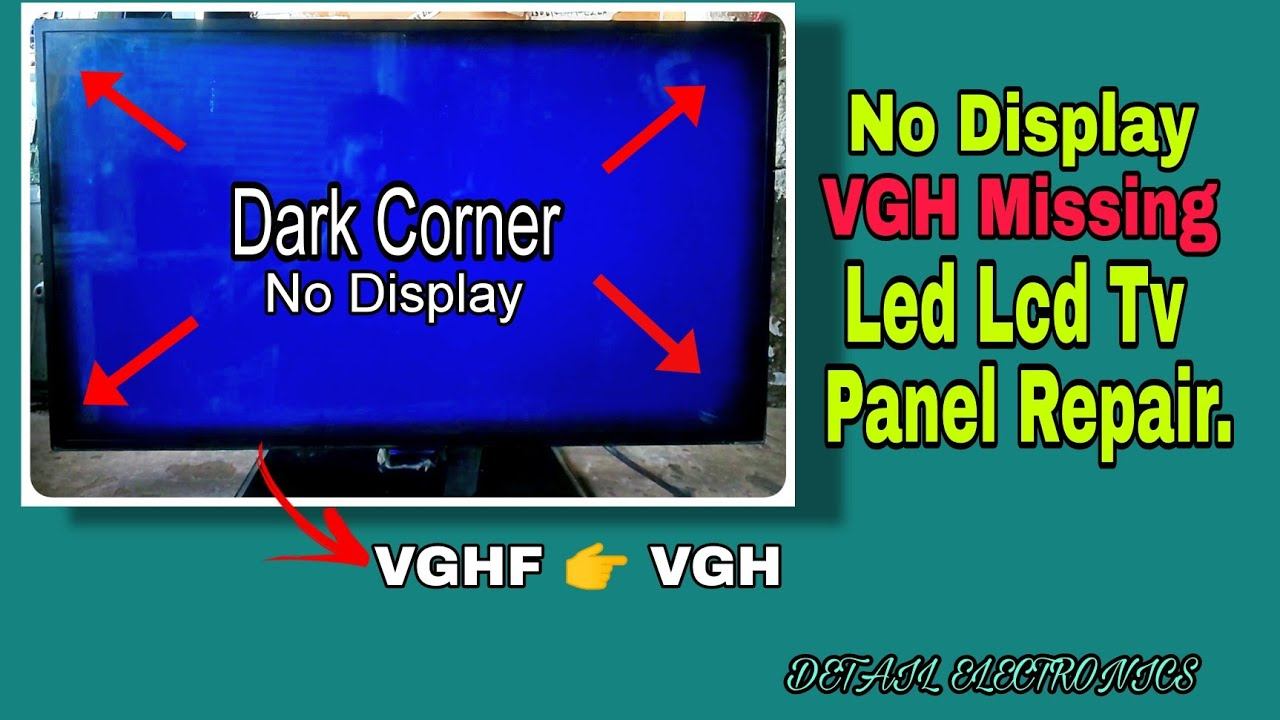 VGH missing, No Picture & Dark Corner problem || led lcd tv Panel Repair. смотреть онлайн