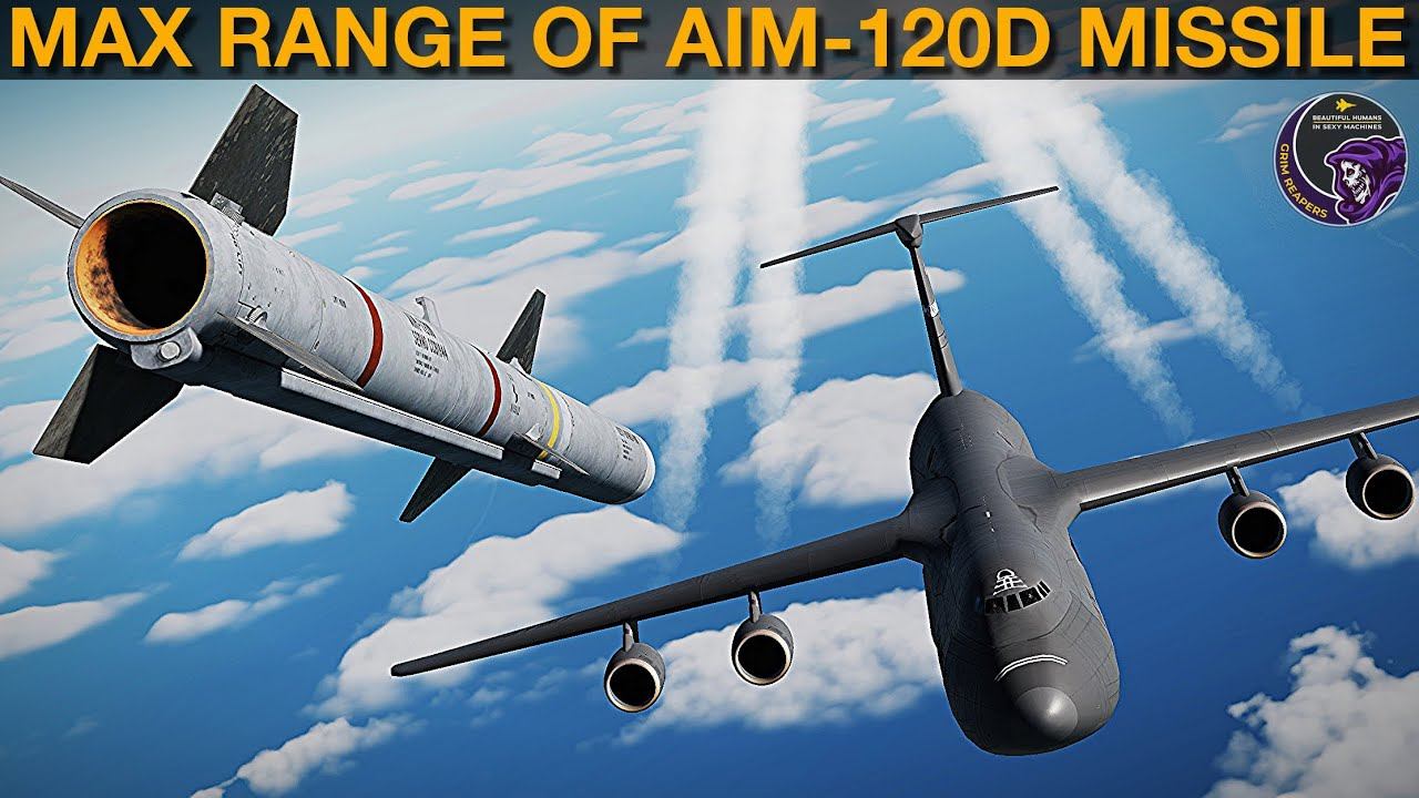 Max Range Of Aim-120D Air To Air Missile | DCS WORLD смотреть онлайн