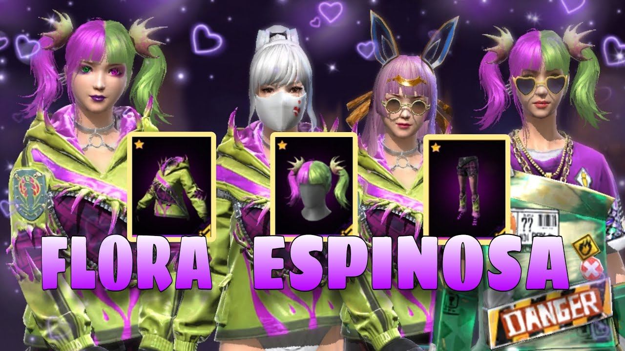 💜Combinaciones con el set FLORA ESPINOSA - Free Fire ¦ Ania FF💜 смотреть онлайн