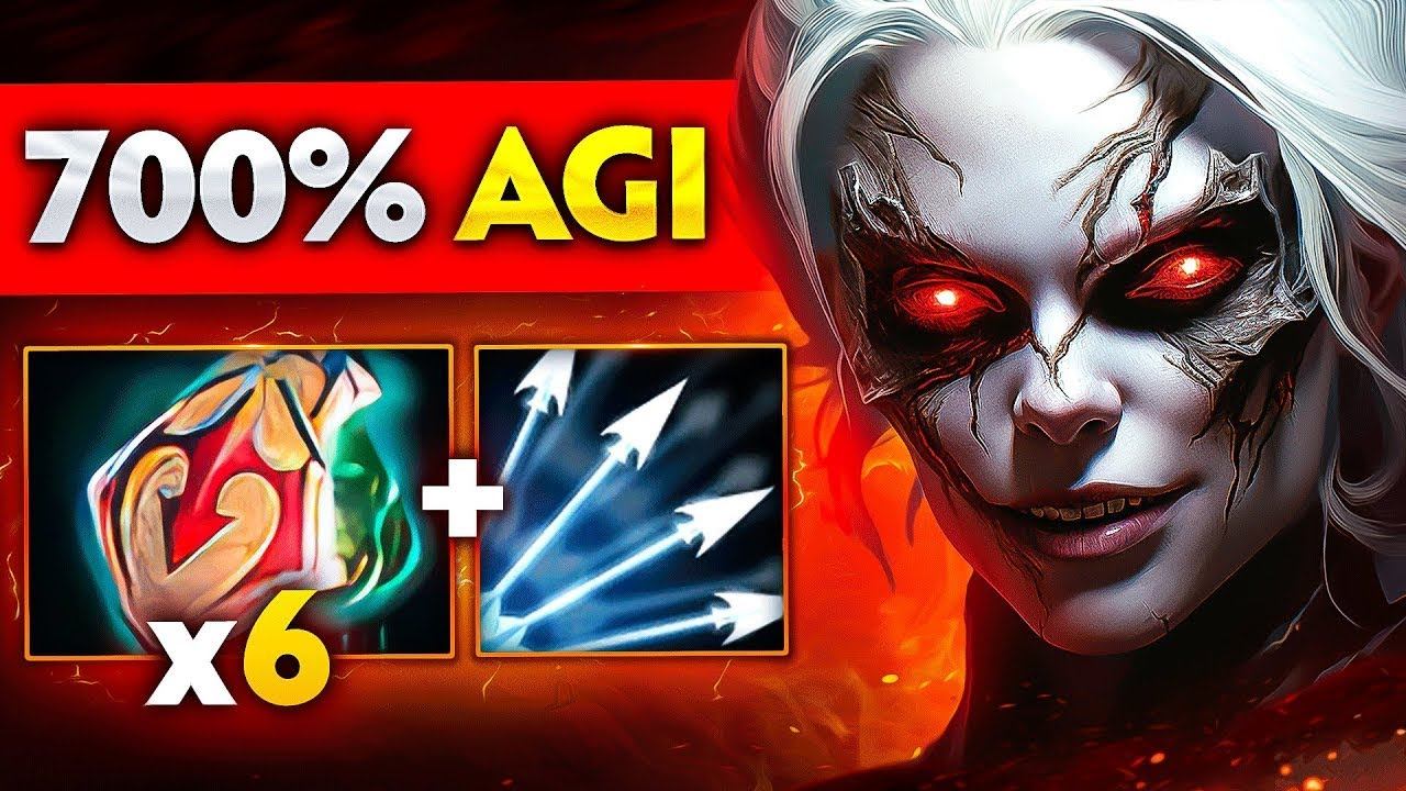 Multishot 700% Damage 🔥 Drow Ranger 7.35 Dota 2 смотреть онлайн