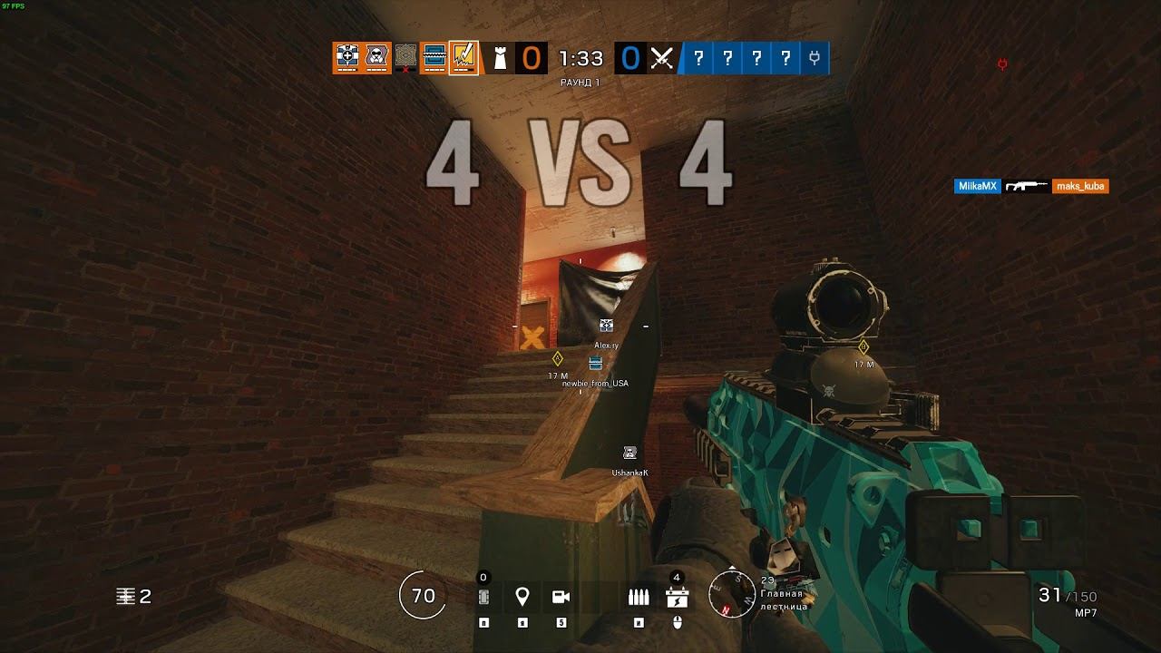 Tom Clancy's Rainbow Six Siege 1 раунд ранк смотреть онлайн