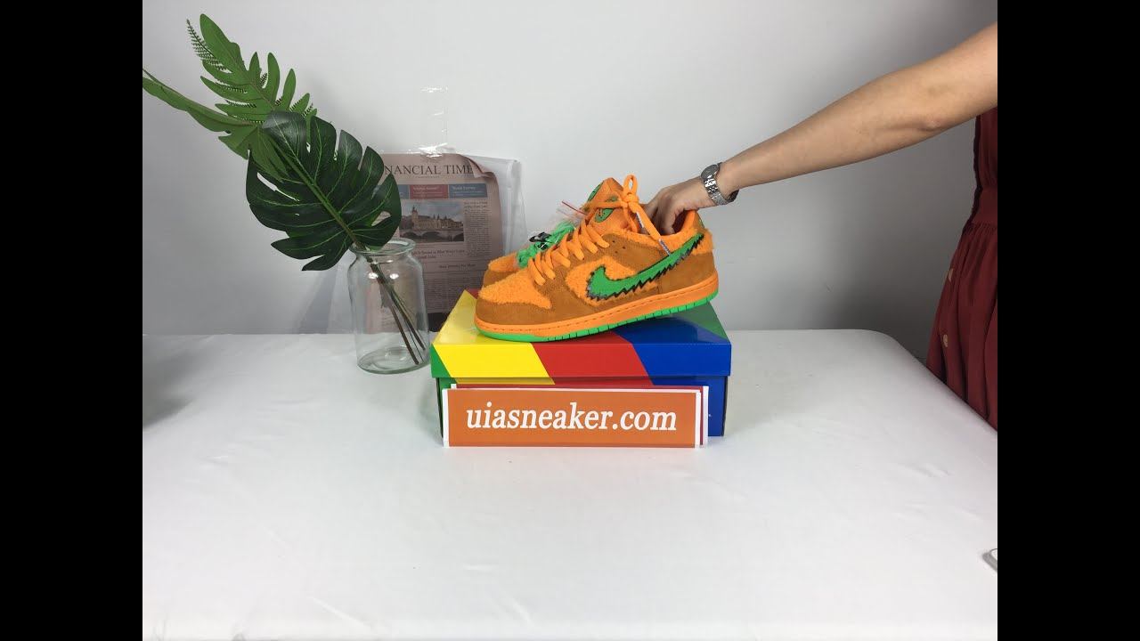 Unboxing Nike SB Dunk Low Grateful Dead Bears Orange uiasneaker dot com смотреть онлайн