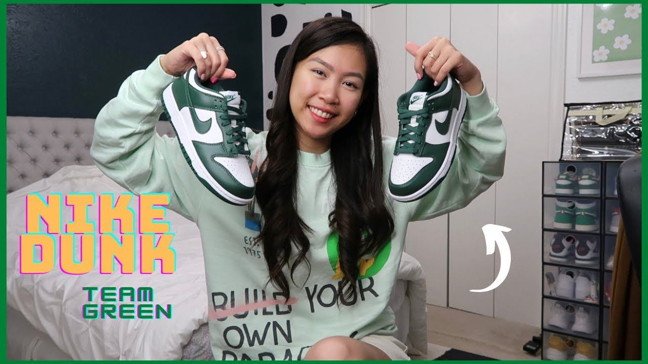 NIKE LOW DUNK TEAM GREEN | MICHIGAN | UNBOXING смотреть онлайн