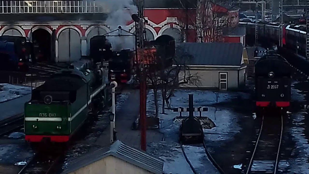 Паровоз типа 9п маневрирует смотреть онлайн