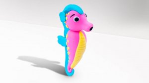 Лепим МОРСКОГО КОНЬКА из Воздушного Пластилина!