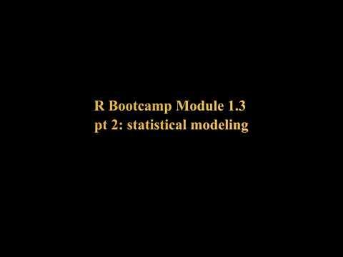 R Bootcamp module 1.3 pt 2 (statistics) смотреть онлайн