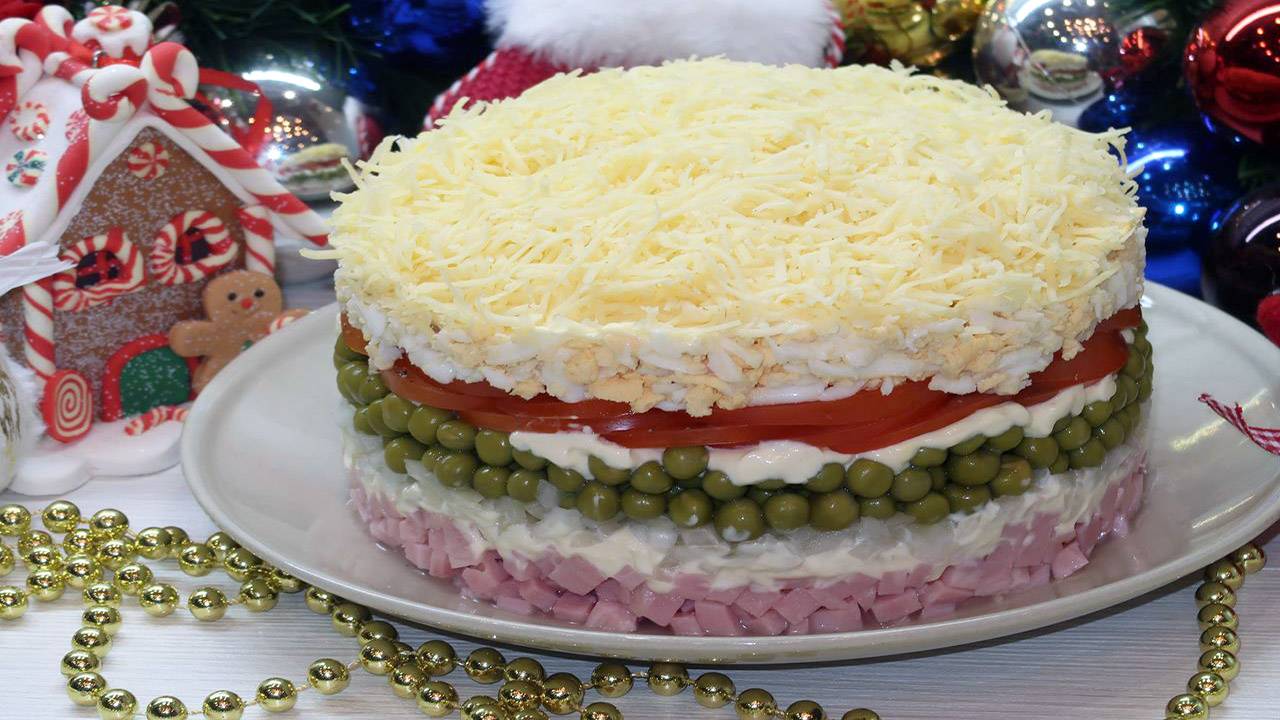 Очень Вкусный и Яркий Салат Гурман на Новогодний стол смотреть онлайн