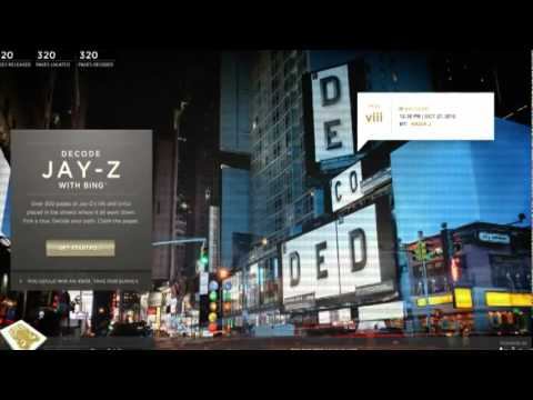 Decoded - Advertising campaign of Jay-Z's book with Bing Maps смотреть онлайн