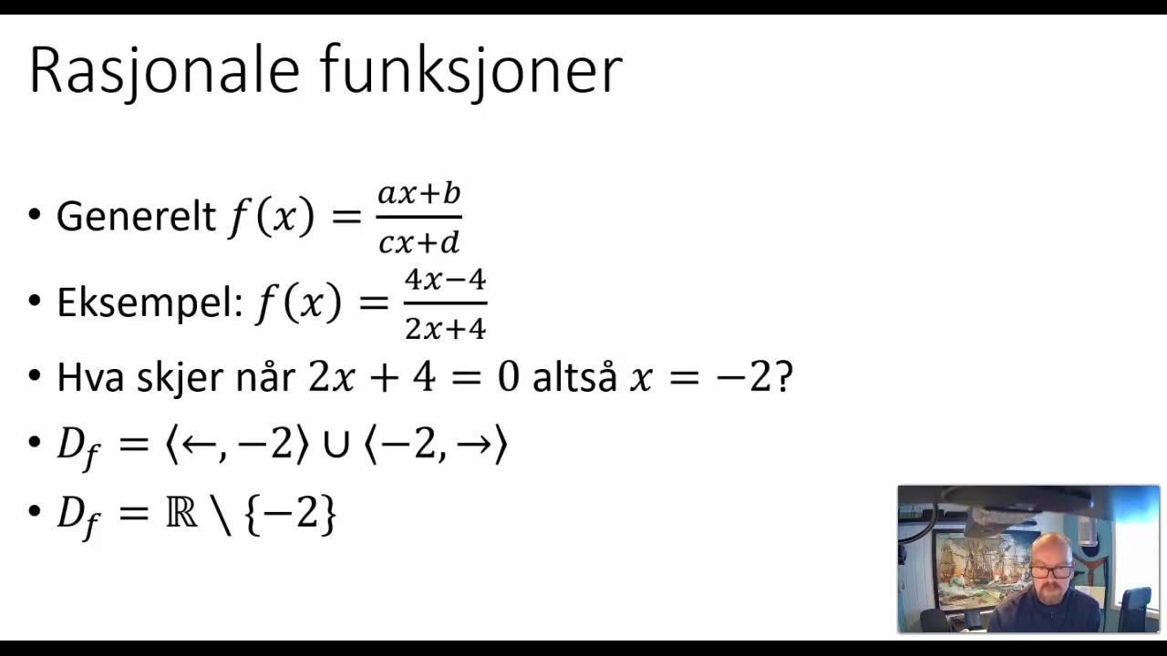Funksjoner i 1T - leksjon 7 - rasjonale funksjoner смотреть онлайн