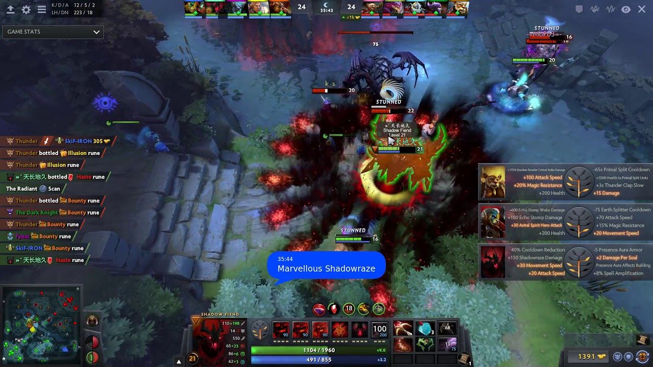 Shadow Fiend gameplay highlights (by GOSU.AI) смотреть онлайн