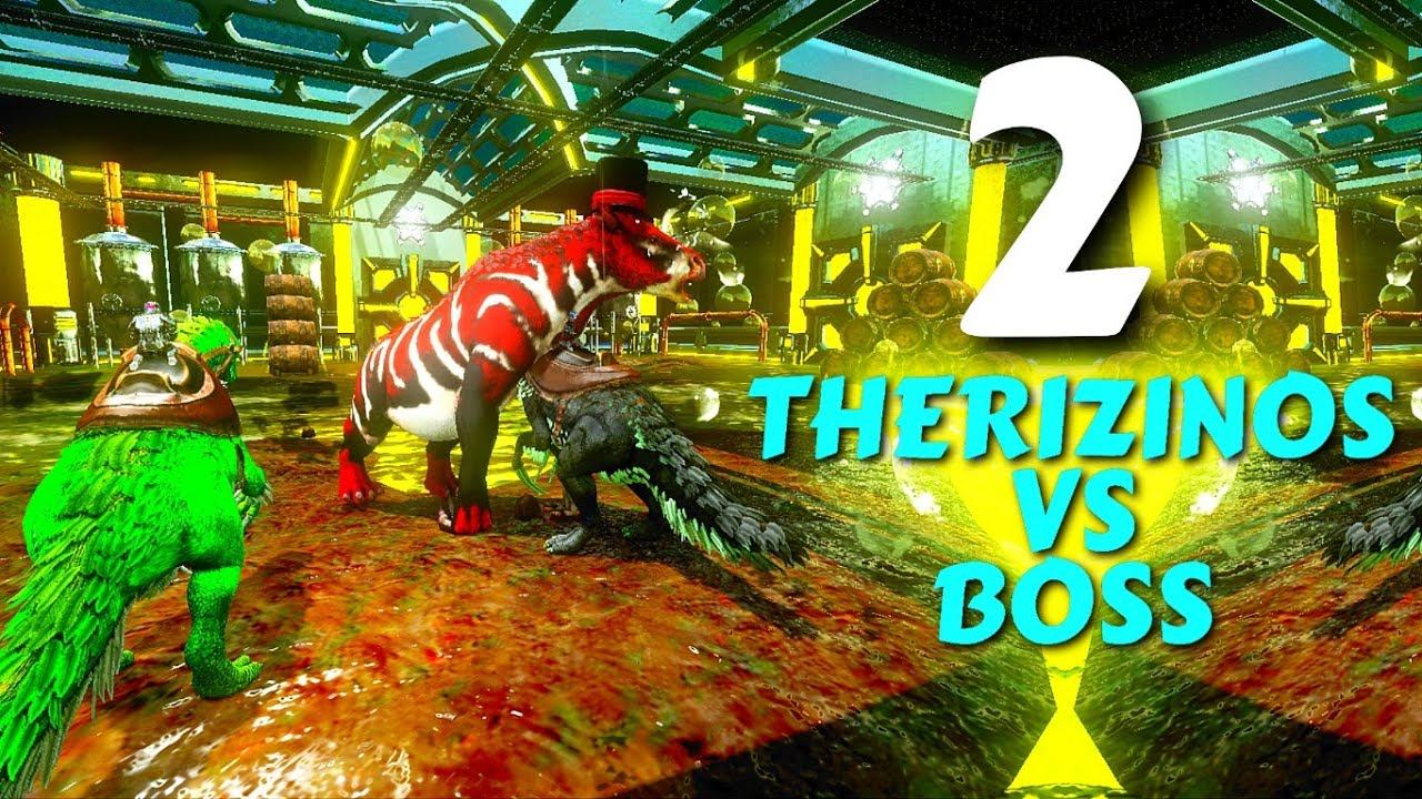 Enfrentamos o BOSS Obsidioequus com 2 THERIZINOSSAUROS - ARK MOBILE смотреть онлайн