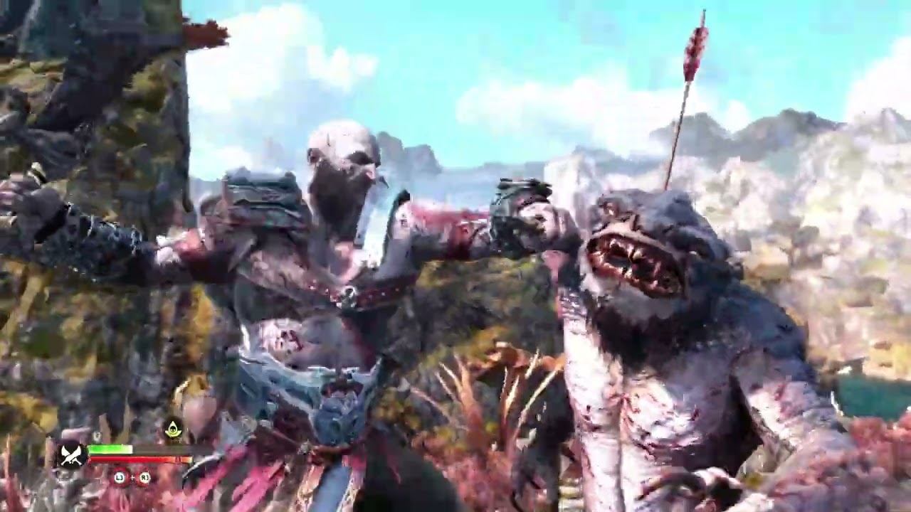 GOD OF WAR RAGNARÖK freeing the Giant Whale (The Lyngbakr) Svartalfheim Realm смотреть онлайн