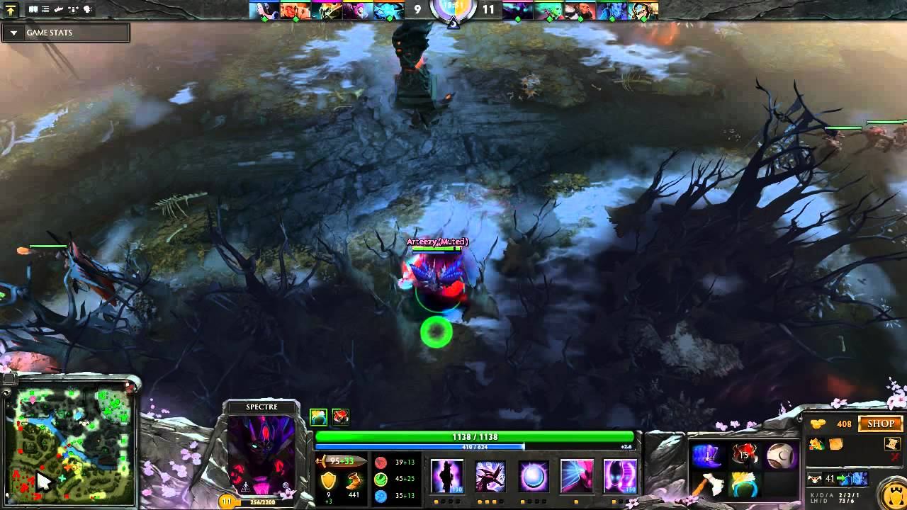Arteezy (Spectre) Gameplay Dota 2 смотреть онлайн
