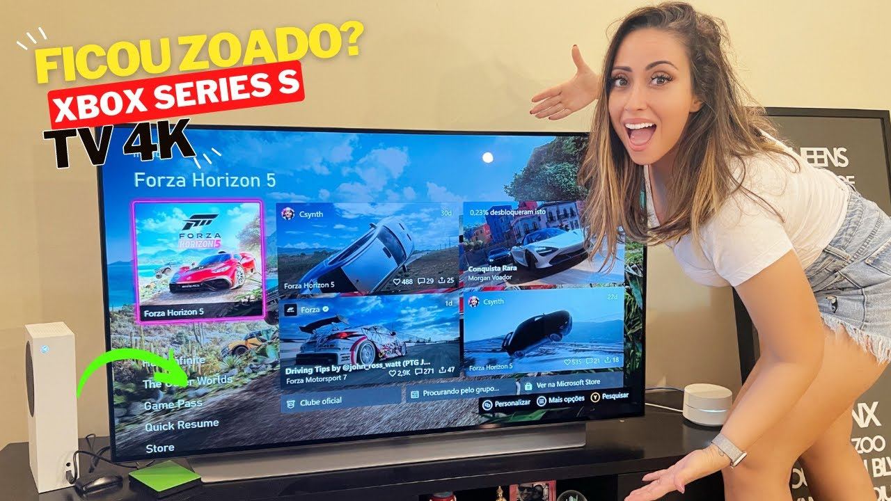 Xbox Series S: Ligando o Vídeo Game Pela Primeira Vez na TV LG C1 OLED 4K смотреть онлайн