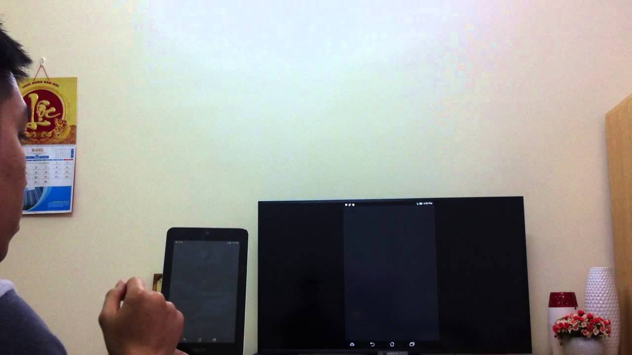 Miracast Memopad HD7 + SONY KDL-W704A смотреть онлайн