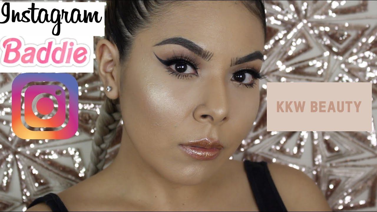 INSTAGRAM "BADDIE" MAKEUP TUTORIAL|| KKW BEAUTY смотреть онлайн