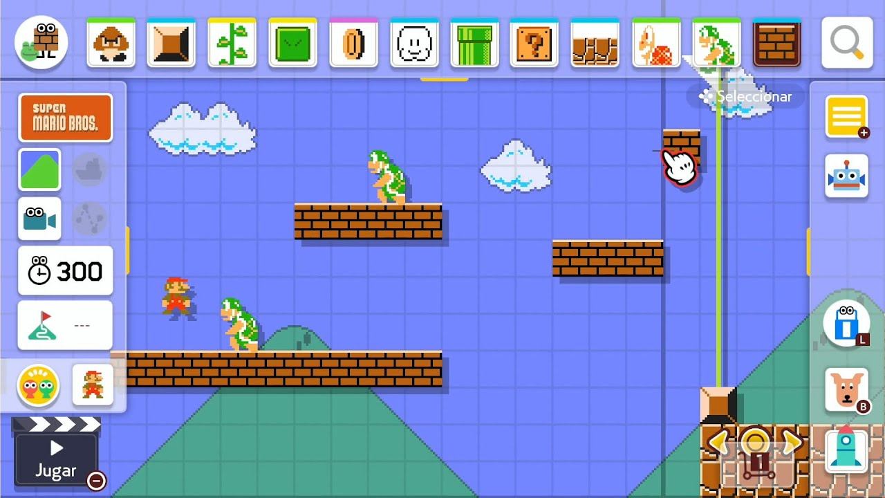 SUPER MARIO MAKER 2 / Editor de niveles de Nintendo Switch | La Flor Bola retro de Mario смотреть онлайн