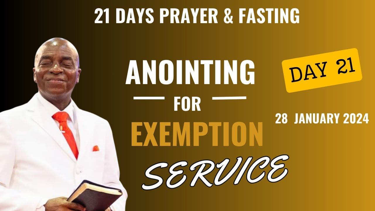 ANOINTING FOR EXEMPTION SERVICE | 28 JANUARY 2024 | FAITH TABERNACLE OTA | BISHOP DAVID OYEDEPO смотреть онлайн