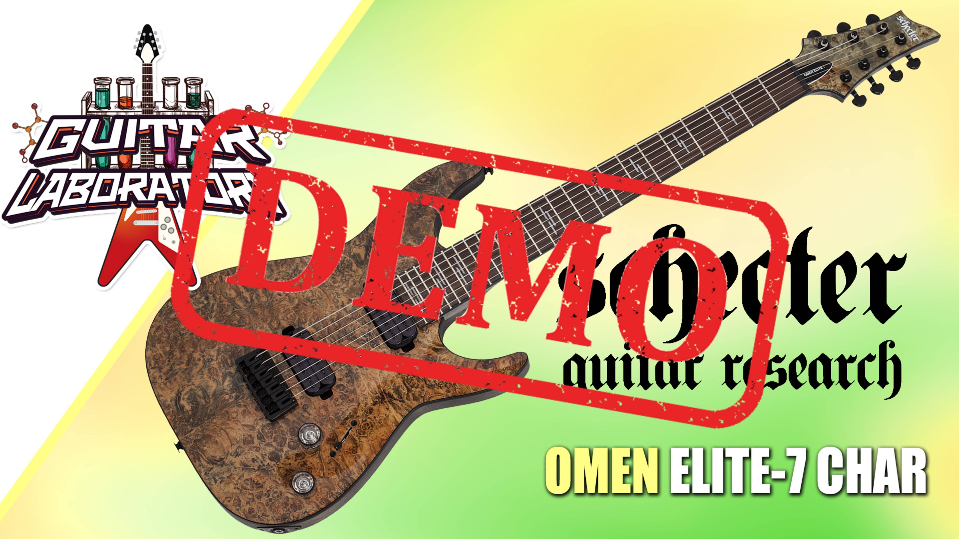 Электрогитара SCHECTER OMEN ELITE-7 - демонстрация звучания смотреть онлайн