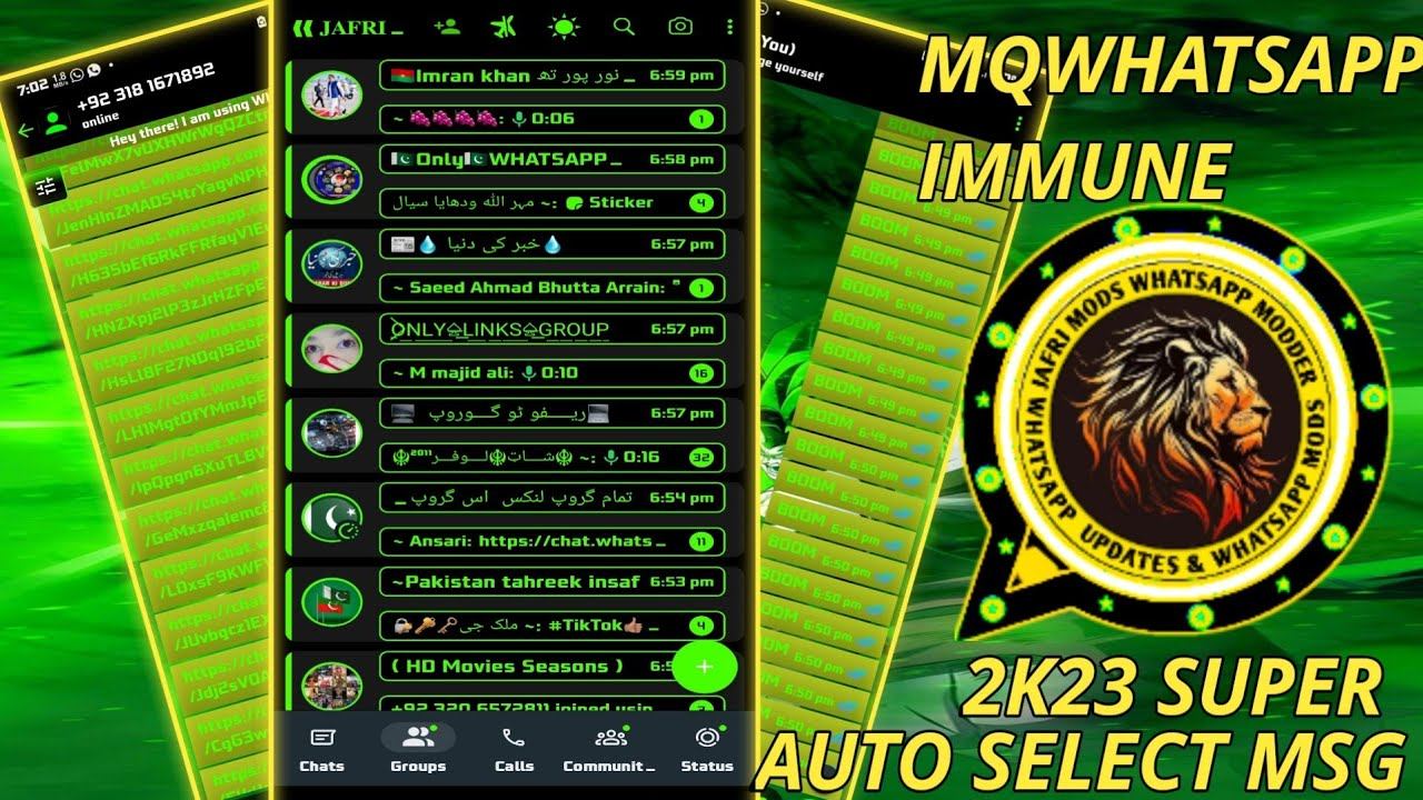 *WHATSAPP INMUNE 2023* MODS MQWHATSAPP | UNCLONE + CLONE смотреть онлайн