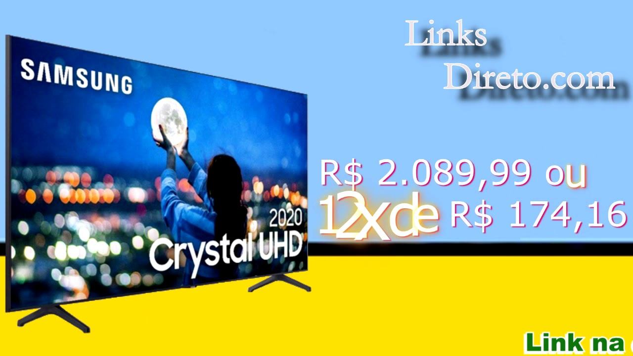 Smart TV 43'' Samsung Crystal 4K Wi-fi Borda Infinita смотреть онлайн