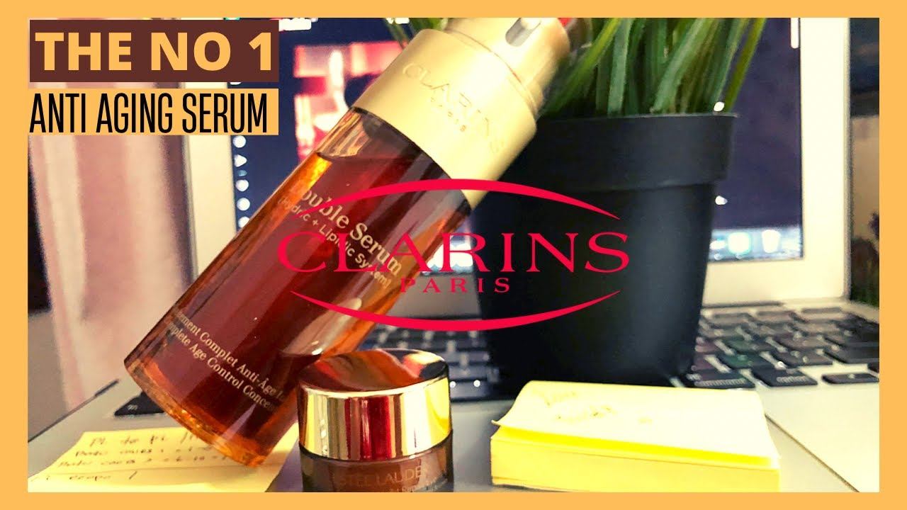 UNBOXING CLARINS DOUBLE SERUM AND ESTEE LAUDER EYE SERUM смотреть онлайн