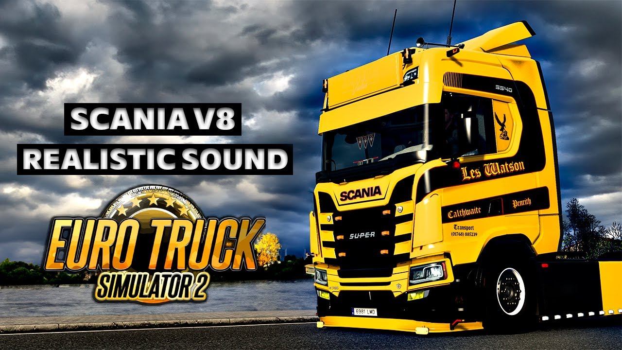 ETS2 Scania V8 Sound Realistic Turbo Engine Mod 1.49 смотреть онлайн