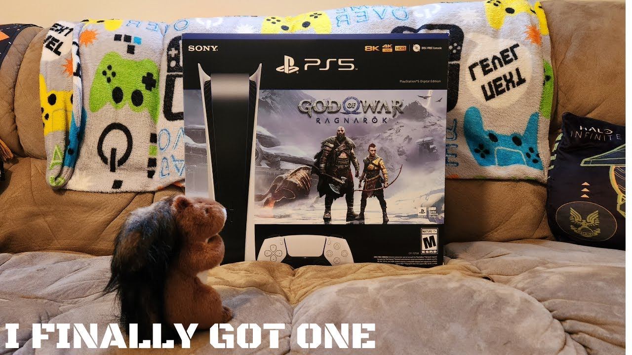 Playstation 5 Digital Edition W/ God Of War Ragnarok Unboxing