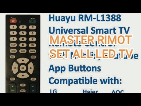 HUAYU RM-L 1388 RIMOT. SETTING ALL LED TV. HOW TO SET. BEST LED TV RIMOT. MASTER RIMOT. SONY, LG, S смотреть онлайн