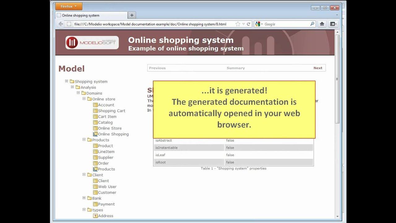 [Modelio] Generate HTML documentation from a UML model смотреть онлайн