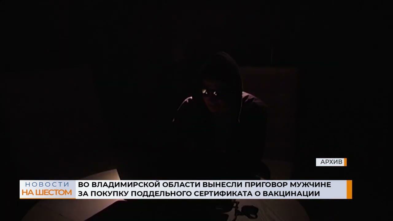Во Владимирской области вынесли приговор мужчине за покупку поддельного сертификата о вакцинации смотреть онлайн